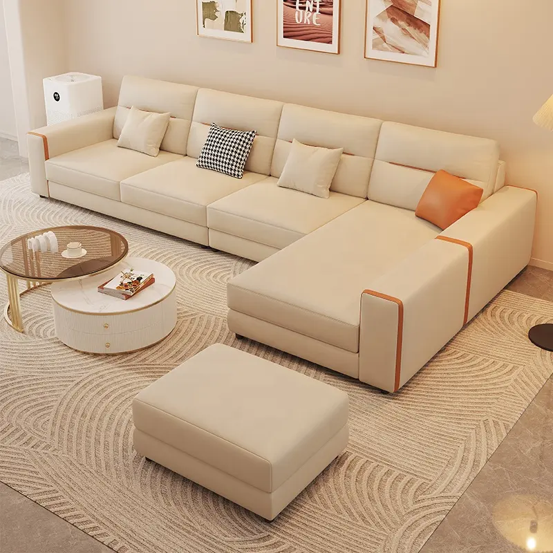 Modern Creative Customizable Combination Furniture L-Shape Living Room Modular Sofa
