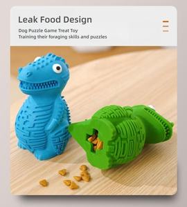 Juguete de Goma Natural Duradero y Multicolor con Forma de Dinosaurio para Perros Venta al por Mayor de Fábrica Juguete para Mascotas Indestructible para Limpieza Dental y Premios - Product Image 4