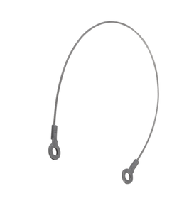 K0367 Tether <b>Cable</b> Form B <b>with</b> Crimp Terminal Stainless Steel 1.4301 Transparent Plastic Cover Aluminium Loss Prevention - Product Image 3