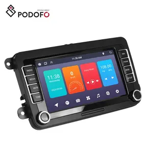 Podofo 7英寸安卓13自动无线电车载收音机1 + 32GB全球定位系统无线调频RDS，适用于大众/帕萨特/斯柯达/马球/高尔夫/座椅原始设备制造商/ODM定制工厂