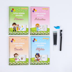 4 Buku Latihan Menulis Ajaib Versi Portugis untuk Anak Prasekolah, Buku Pembelajaran Edukatif - Product Image 1