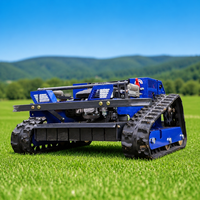 Tondeuse à gazon RC sans fil de type chenille, robot de coupe d'herbe télécommandé, conçu pour les fermes photovoltaïques