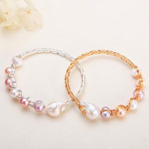 Pulseras de Perlas de Agua Dulce Auténticas, Suministro Directo del Fabricante, Pulseras Enrolladas Simples y Modernas para Chicas, Accesorios para Autobús - Zhuji - Product Image 1