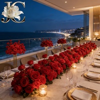 Mur de fleurs OLERAY en or rose pour événements de mariage, décoration de luxe, usine avec 30 ans d'expérience