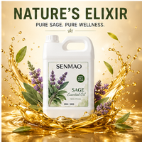 L'huile de sauge est un extrait végétal naturel pur aux propriétés antibactériennes et purifiantes, idéale pour l'aromathérapie et le bien-être.