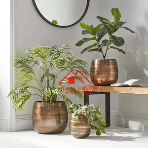 Jardinière de sol en aluminium pour la décoration du salon 2023 Nouveau design Jardinière de pots de fleurs en aluminium pour la décoration du jardin - Product Image 2