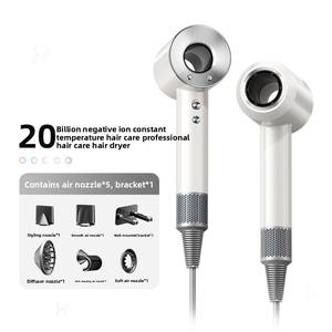 Secador <span class=keywords><strong>de</strong></span> Pelo sin Aspas <span class=keywords><strong>de</strong></span> Alta <span class=keywords><strong>Velocidad</strong></span> con Iones Negativos <span class=keywords><strong>de</strong></span> 1600W, Boquillas Giratorias para Recoger el Aire, 3 Ajustes <span class=keywords><strong>de</strong></span> <span class=keywords><strong>Velocidad</strong></span> - Product Image 4