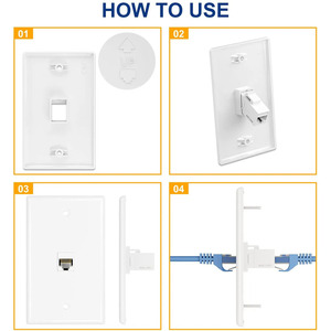 0/1/2/3/4/5/6 cổng tường Outlet tấm cho <span class=keywords><strong>RJ45</strong></span> <span class=keywords><strong>Keystone</strong></span> Jack và <span class=keywords><strong>Modular</strong></span> chèn faceplate <span class=keywords><strong>Keystone</strong></span> tường tấm chúng tôi loại - Product Image 3