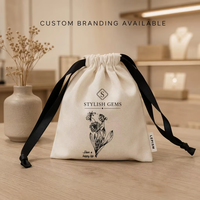 Sac en mousseline blanche en gros avec cordon de serrage, écologique, personnalisable avec logo imprimé, en coton biologique, pour emballage cadeau, bougies, pochette anti-poussière