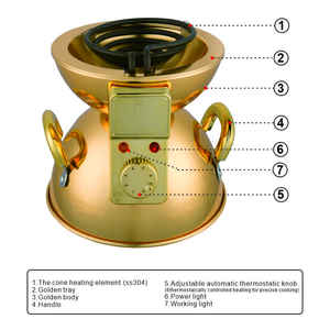 เตาไฟฟ้าพกพาแบบเตาเดี่ยว Fernelo Jebena สำหรับพิธีชงกาแฟเอธิโอเปียแบบฮาเบชา วัสดุเหล็ก ใช้ในครัวเรือน - Product Image 4