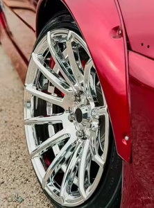 Jantes en alliage chromé de luxe, concaves profondes, multi-rayons, 17 pouces, 5x100, 5x1143, pour modification de voiture - Product Image 3