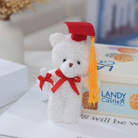 Songshan Toys 2024 en vrac personnalisé animal en peluche jour de remise des diplômes cadeau mini petit porte-clés ours en peluche accessoires en peluche pour les étudiants