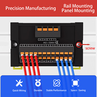 Konektor Kotak Kabel AOSI Automotive 1-In Multi-Out DIN Rail-Mounted dengan Kontak Tembaga 300V, Housing Plastik, Tipe Male