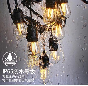 Guirlande lumineuse LED d'extérieur pour Noël E26 / E27 Ampoule à base noire avec fils pour ceinture - Product Image 4