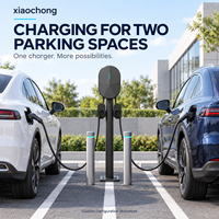 Nouveau chargeur de VE AC Xiaochong 14 kW à double connecteur, partage d'énergie intelligent, design taillé au diamant, montage mural/sur pied, Type 2, ODM