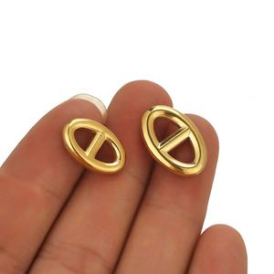 5個ステンレス鋼豚鼻ウエストタワーチャームペンダントDIYジュエリー所見ネックレス用品バルク卸売 - Product Image 6