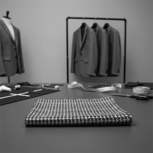 <span class=keywords><strong>Tissu</strong></span> jacquard en tricot de tweed fantaisie à carreaux <span class=keywords><strong>noir</strong></span> <span class=keywords><strong>et</strong></span> <span class=keywords><strong>blanc</strong></span> moderne personnalisé 100% polyester pour vestes pour femmes - Product Image 1