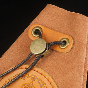 EA442 di alta qualità portatile fatto a mano sacchetto di tabacco per gli uomini su misura con coulisse genuino fumo invertito borse in pelle di vacchetta - Product Image 2