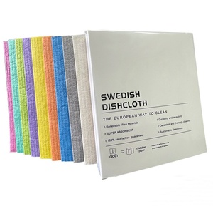 ידידותי לסביבה לשימוש חוזר ארוג צלחת ארוג מטלית מהיר יבש מלבן פלסטיק ספוג בד מטבח בית שולחן עבודה - Product Image 3