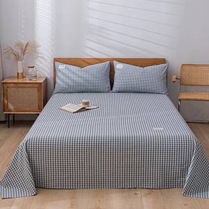 Bán buôn Vua kích thước đầy màu sắc bông 300tc tấm ga trải giường bộ đồ giường thiết lập màu trắng tùy chỉnh tấm ga trải giường nữ hoàng Kích thước tấm Ga Trải Giường cho USA và Châu Âu - Product Image 4