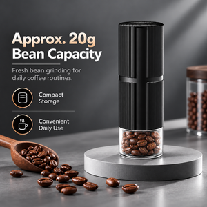 Molinillo de Café Eléctrico Portátil, Recargable por USB Tipo C, Molinillo de Granos de Café de 20g para Hogar, Oficina, Viajes y Venta al por Mayor - Product Image 4