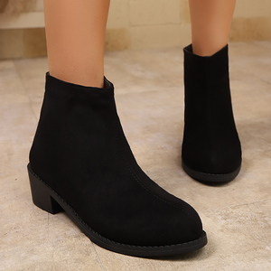 Autunno inverno stivaletti leopardati da <span class=keywords><strong>donna</strong></span> inglesi classici <span class=keywords><strong>Chelsea</strong></span> <span class=keywords><strong>stivali</strong></span> da lavoro a punta scarpe eleganti con tacco basso - Product Image 1