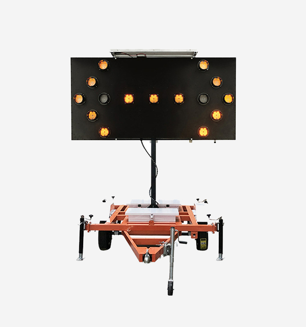 Vehicle Truck Mounted Warning Road Safety Construction Lights Directional Display Led Mobile Solar Trailer Arrow Board