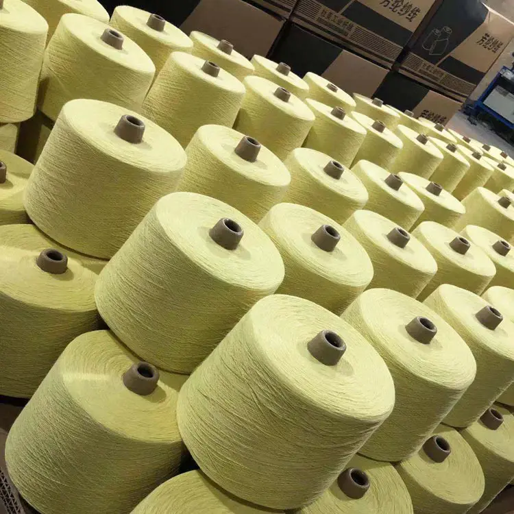1414 para aramid yarn High Strength cut resistant retardant para-aramid spun yarn fire resistant para aramid sewing yarn