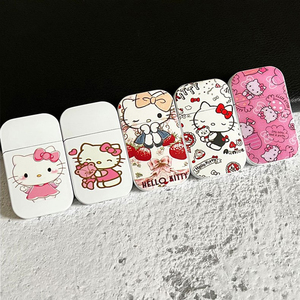 Logotipo personalizado Cor Padrão Olá <span class=keywords><strong>Kitty</strong></span> Isqueiro Windproof Rosa Chama Bonito Isqueiro Meninas Presente - Product Image 2