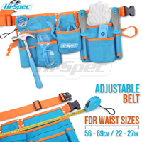Ceinture à outils bleue de 16 pièces pour enfants et outils à main de réparation en métal véritable OEM ODM Home Tool Kit Set with Hard Case for Kids