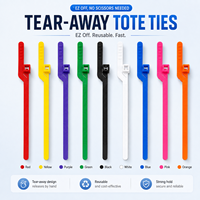 Attaches multi-couleurs détachables, attaches réutilisables à dégagement facile, attaches en nylon amovibles à la main pour sacs, emballage et tri