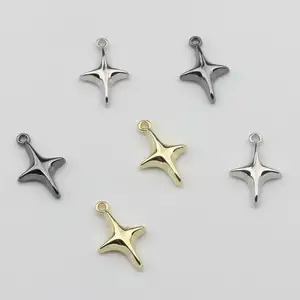 Produk baru populer 19*11mm anting liontin paduan seng bentuk bintang aksesori Swakarya pembuatan perhiasan