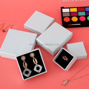 Boîtes Cadeaux en Carton Rose Pâle ou Bleu pour Colliers, Bagues et Petites Boucles d'Oreilles, en Papier Kraft pour Femmes - Product Image 3