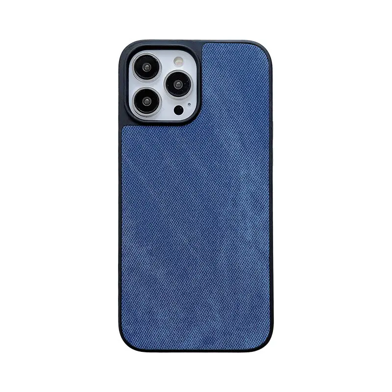 Ốp điện thoại di động chống sốc bảo vệ denim jean phong cách Anh phong cách retro phong cách Anh cho iPhone 11 12 13 14 15 Pro Max