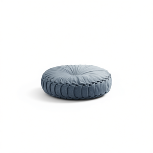 Coussin rond en chenille poly, coussin de sol doux pour intérieur et extérieur - Product Image 1