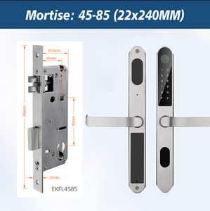 <span class=keywords><strong>Serrure</strong></span> Intelligente Extérieure Étanche en Acier Inoxydable 304 avec Connectivité Wi-Fi, Prise en Charge de la Carte IC et du Déverrouillage par Empreinte Digitale pour Porte en Verre Cloud - Product Image 2