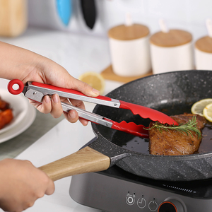 Direct from the manufacturer: Stainless steel napkin holder, heat-resistant silicone kitchen clip <b>set</b> with stand for food use - Product Image 2