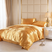 Parures de lit en soie de luxe 100% soie de mûrier 19 momme, draps-housses