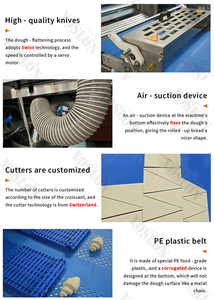 Yoslon 30g ~ 80G thiết bị làm bánh Chất lượng cao Croissant Máy làm bánh Croissant dây chuyền sản xuất Vòng Croissant Máy làm - Product Image 3