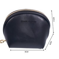 Pochette multifonctionnelle moderne en cuir PU pour monnaies, rouge à lèvres, bijoux et maquillage – Format mini et portable