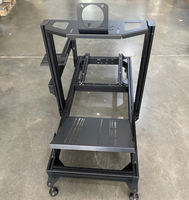 Support de simulateur de conduite en aluminium 4080 stable pour simulateur de course automobile, base de volant réglable, kit de mouvement pour simulateur