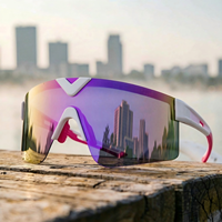 Lunettes de soleil sportives semi-cerclées TR90 personnalisées avec logo OEM/ODM pour le cyclisme et la course à pied, polarisées, miroir, photochromiques, pour le vélo