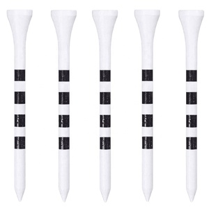 Nhà Máy Trực Tiếp 70Mm Gỗ Tự Nhiên Màu Tre Golf Gai Đầy Màu Sắc Sọc Bóng Chủ Tees Chất Lượng Cao Bằng Gỗ Gai Golf Tees - Product Image 5