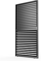Accessoire de pergola à lames 94AS, grille en aluminium, intimité optimale, volet fixe latéral, mur de jardin moderne, durable, résistant au vent
