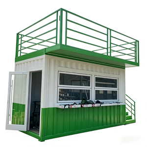 Cafetería en Contenedor Modelo K04, Personalizada, Modular, Prefabricada, Transpirable, de Diseño Moderno, de Doble Planta, con Estructura de Acero, Tipo Ola Grande - Product Image 3