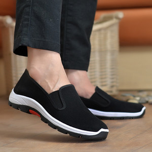 Chaussures kung fu pour <span class=keywords><strong>homme</strong></span>, chaussures en <span class=keywords><strong>toile</strong></span> noire, <span class=keywords><strong>sans</strong></span> dentelle - Product Image 6