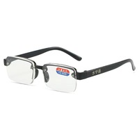 Lunettes de lecture sans monture en cristal anti-lumière bleue 2026, vente en gros pour vendeurs de rue