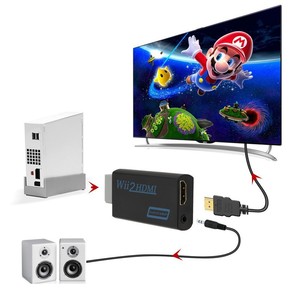 Adaptador Wii para HDMI 1080P, Conversor Wii2HDMI com Saída de Áudio e Vídeo de 3,5mm, Saída Full HD 1080P, Upscaling Wii para HDMI - Product Image 2