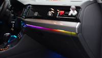 Kit d'éclairage ambiant à écailles de dragon avec 18 LED RGBIC multicolores, étanche IP65, plug-and-play pour Volkswagen Bora 2019-2023