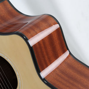 Guitarra Acústica Eléctrica con Diseño Nuevo, Trastes Redondeados, Acabado Brillante, Cuerpo Electroacústico JF de Abeto - Product Image 4